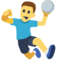 Man Playing Handball emoji on Facebook